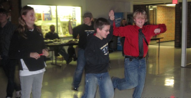 Kalona OC Mid Prairie boys dancing